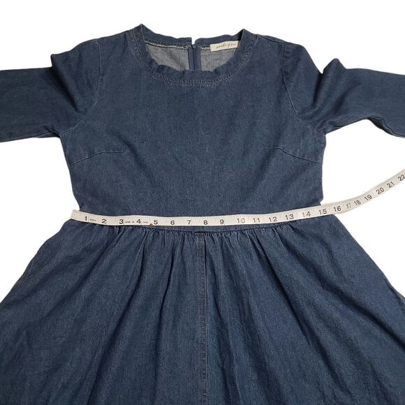 Pando Grove 3/4 Sleeve Denim Dress SMALL - Picture 9 of 15